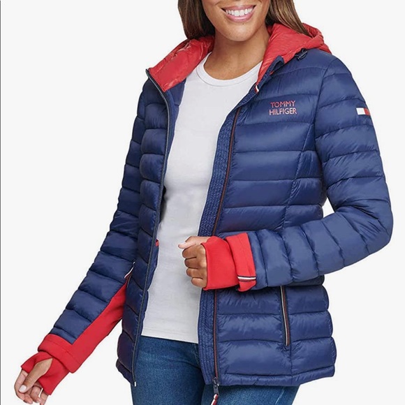 lightweight puffer jacket women's tommy hilfiger